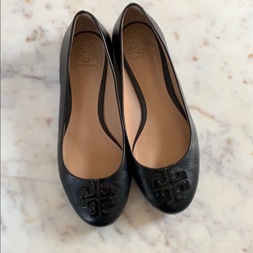 Tory Burch Black Flats